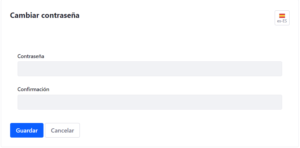 Cambio de contraseña SICEN